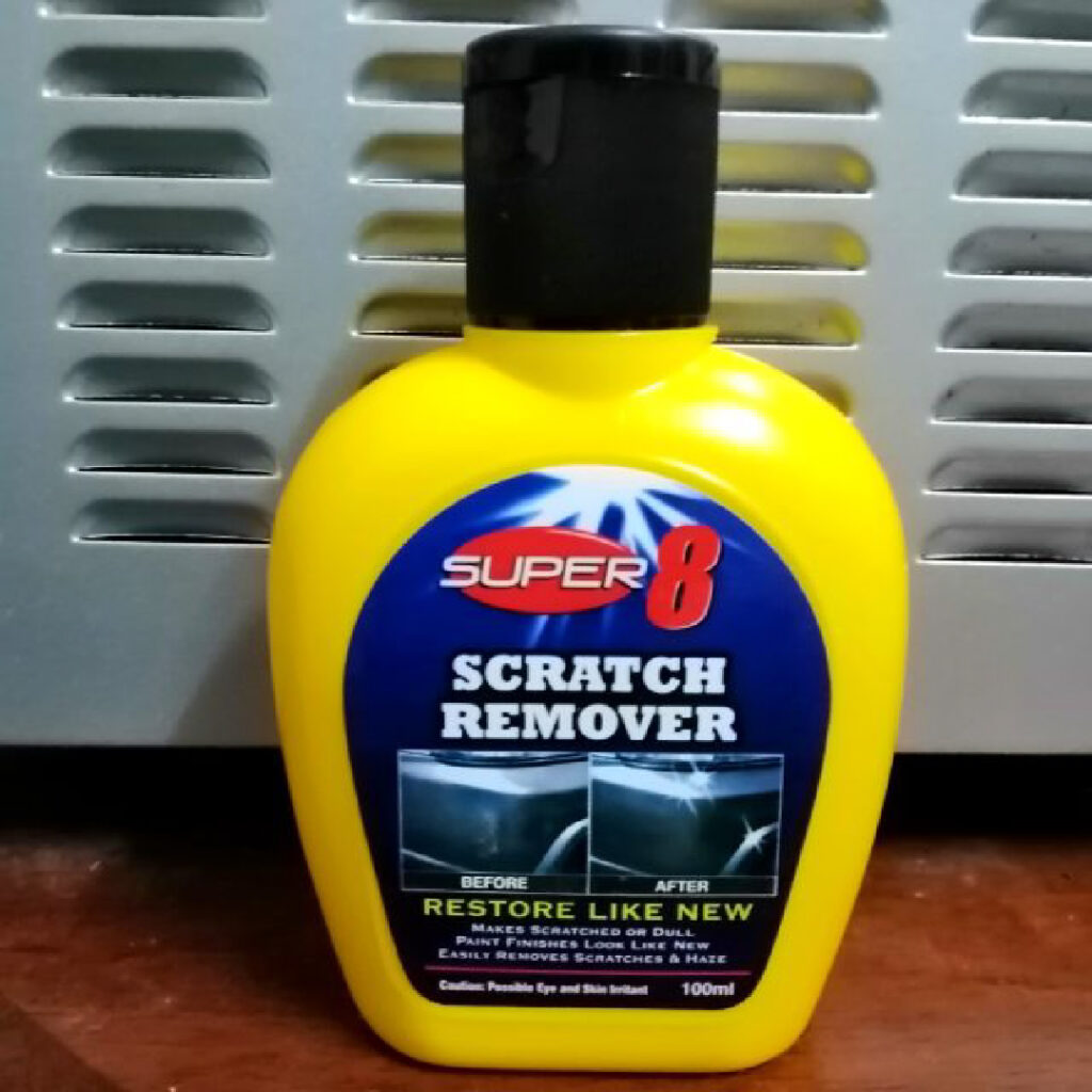 Super 8 scratch remover boleh didapati dengan mudah di mana-mana kedai Eco dengan harga RM2.10