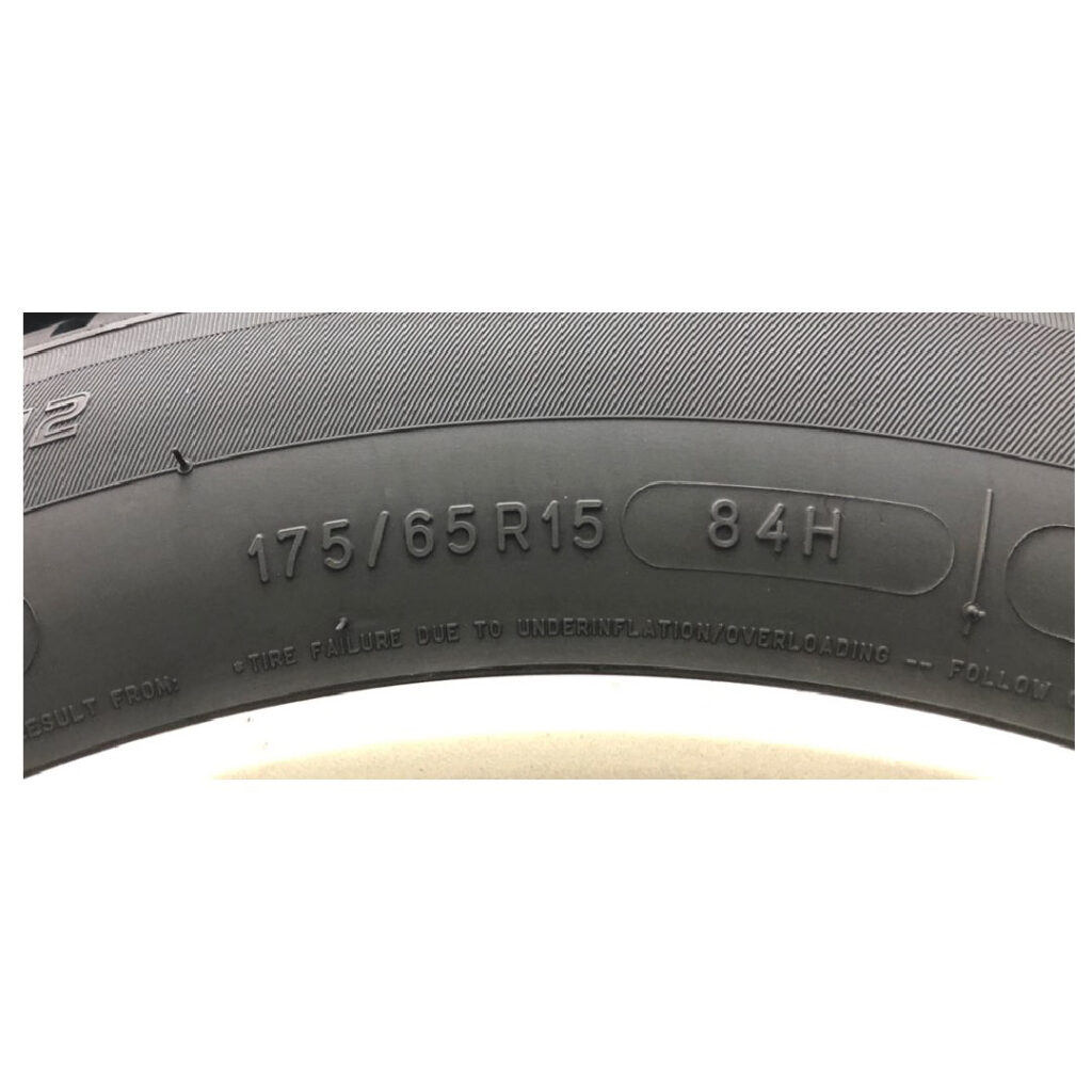 Penerangan contoh kod tayar: 175/65R1584H