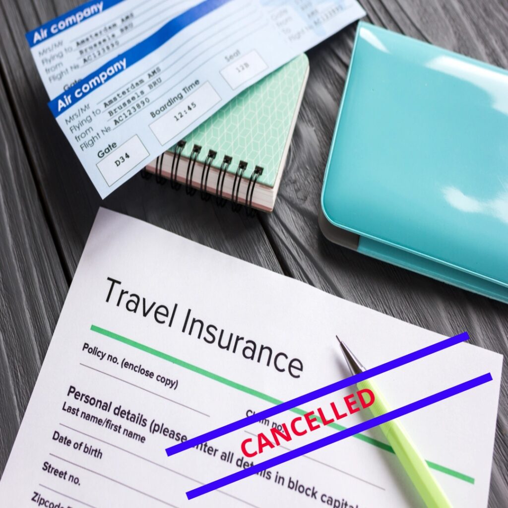 Pembatalan polisi travel insurance